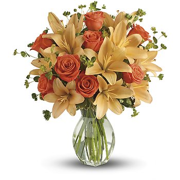 Fiery Lily and Rose