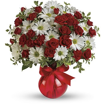 Red, White And You Bouquet