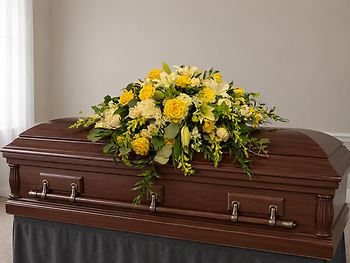 Rays of the Sun Casket Spray