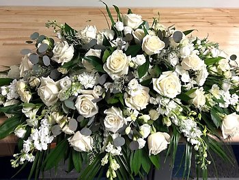 PEACEFUL TRIBUTE CASKET SPRAY