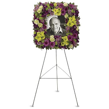 Mosaic of Memories Square Easel Wreath